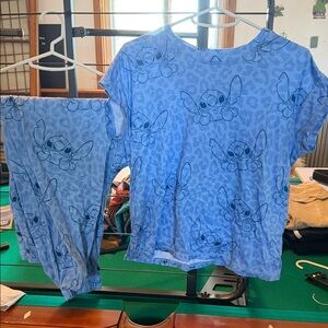 Disney Blue Stitch Pajama Set